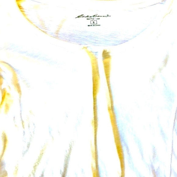 Eddie Bauer Long Sleeve & Gathered Neckline Blouse - Picture 4 of 7